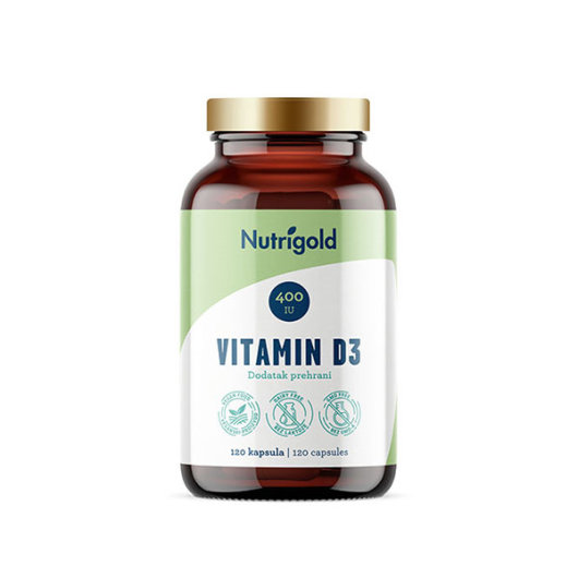 Vitamin D3 400 IU 120 kapsula - Nutrigold