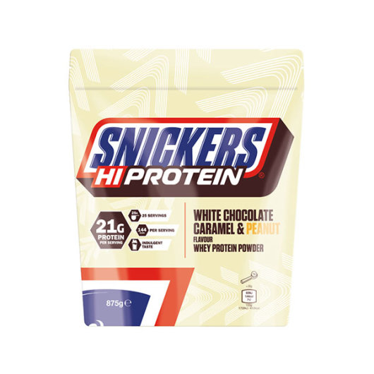 White Snickers HI Protein Whey 875g - Snickers