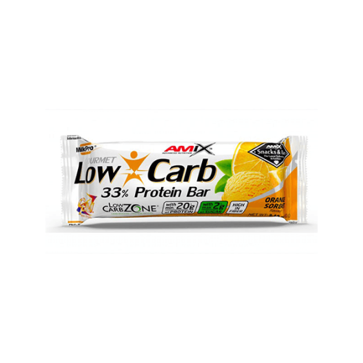 LOw Carb proteinska čokoladica amix u bijeloj ambalaži od 60 grama