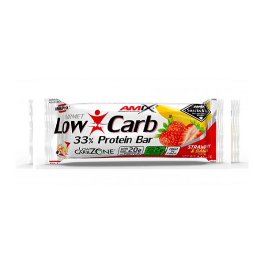 LOw Carb proteinska čokoladica amix u bijeloj ambalaži od 60 grama