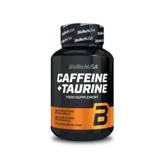 Caffeine + Taurine 60 kapsula - Biotech USA