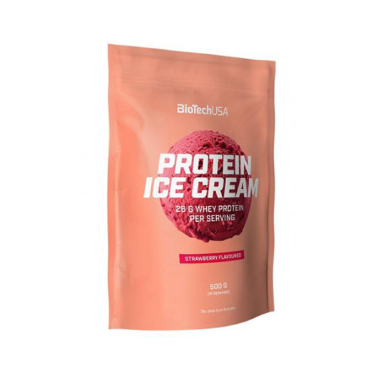 Proteinska smjesa za sladoled 500g jagoda - Biotech USA