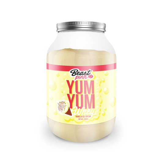 Yum Yum whey proteini 1000g vanilija- Beast Pink
