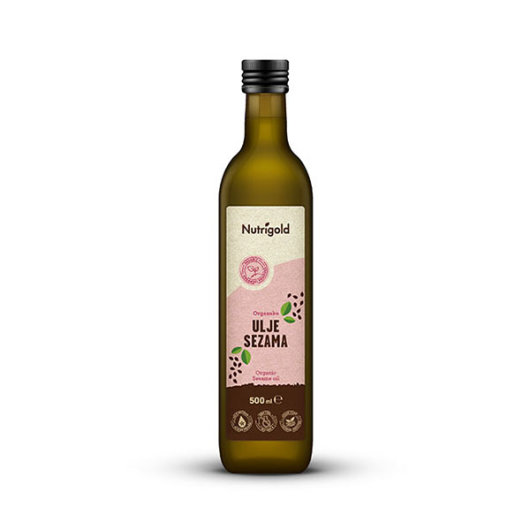 Sezamovo ulje hladno prešano 500ml organsko - Nutrigold